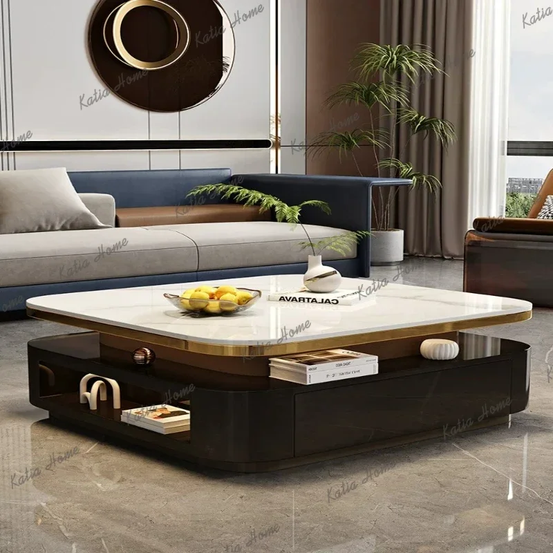 FG coffee table modern simple square storage multi-functional living room small apartment coffee table