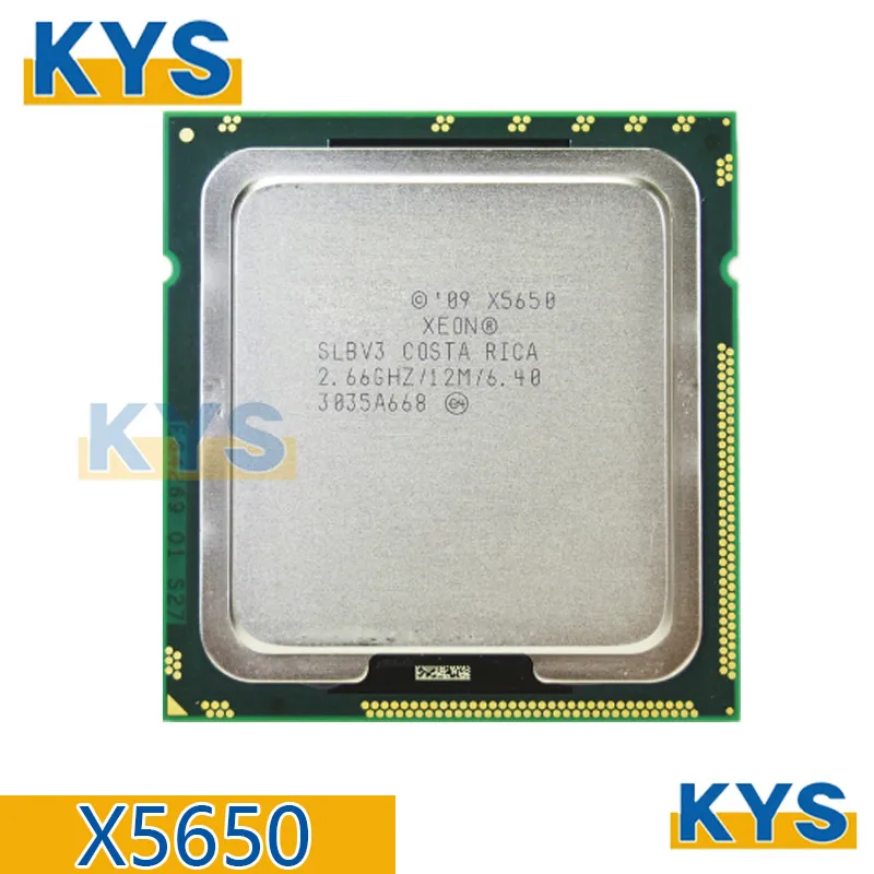 Intel Xeon For X5650 2.667 GHz with six core twelve thread CPU processor 12M 95W LGA 1366