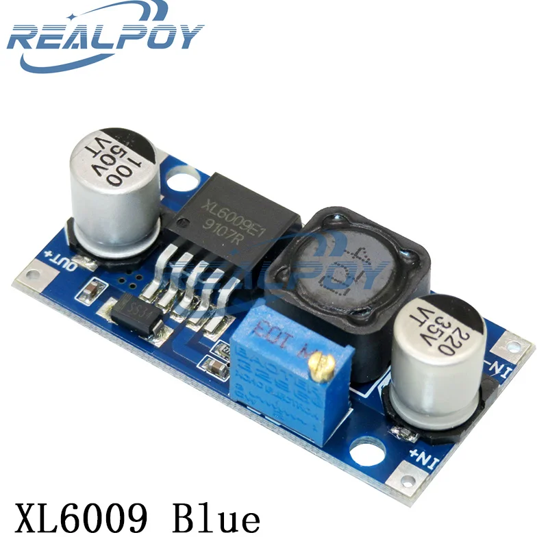 XL6009 4A Boost Converter Step Up Adjustable 15W 5-32V to 5-50V DC-DC Power Supply Module High Performance Low Ripple