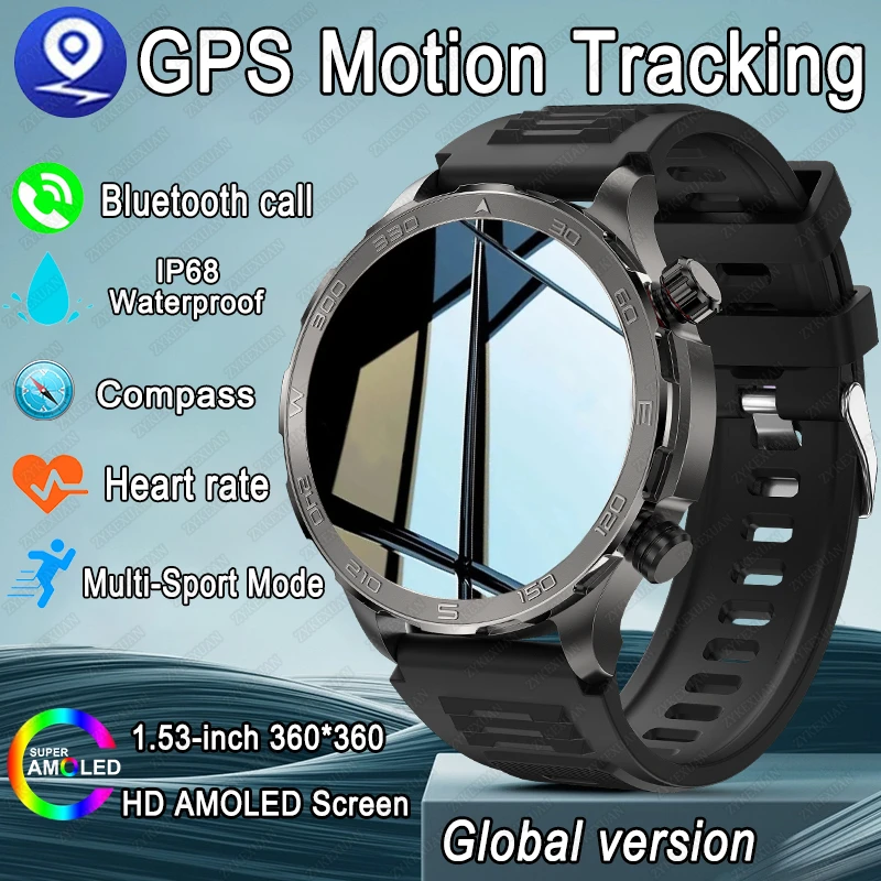 2025 nova chamada bluetooth relógio inteligente masculino para huawei amoled tela hd freqüência cardíaca nfc ip68 à prova dip68 água gps esportes relógio inteligente mulher