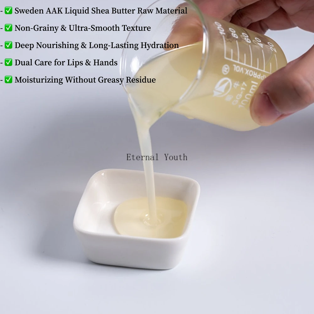 AAK Liquid Shea Butter From Sweden | Lip & Hand Moisturizer Non-Grainy Hydrating Nourishing Balm