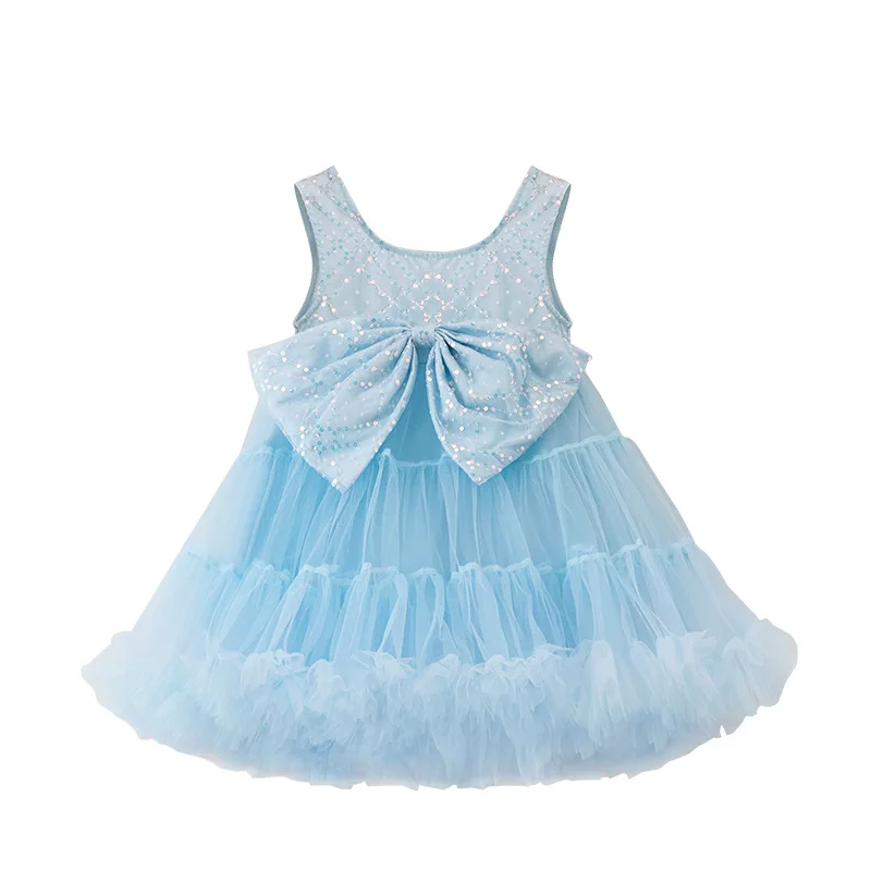 

Summer Clothes Baby Girl Dresses Casual Suspender Skirts Cute Bow Princess Tutu Dresses Party