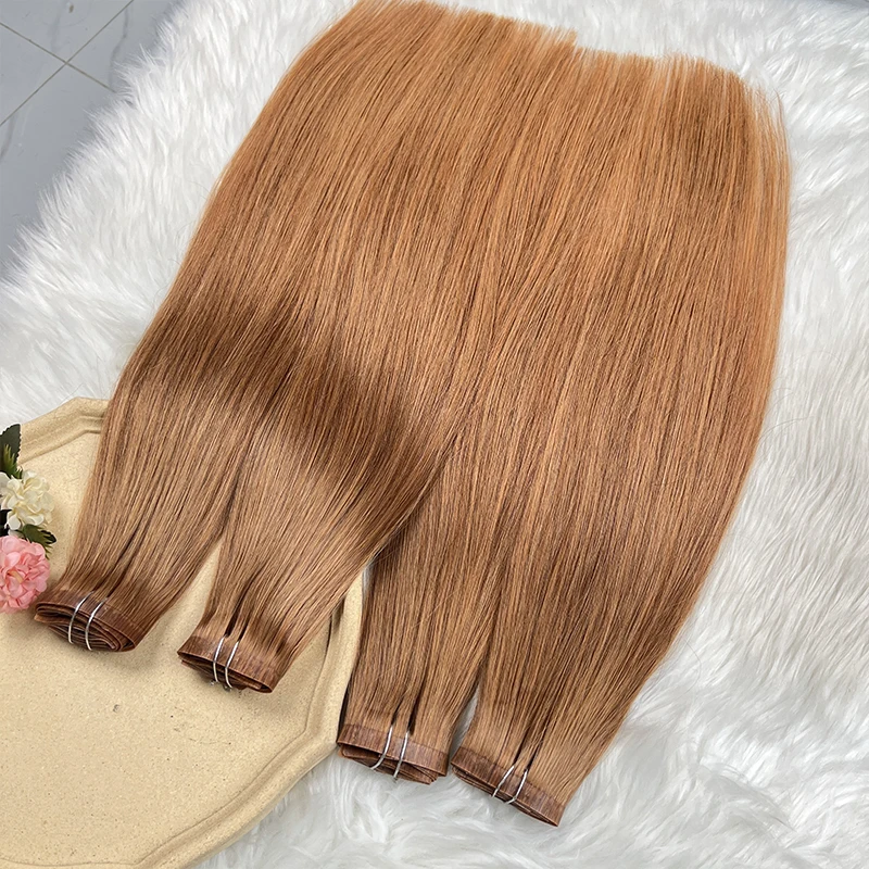

#30 Color Straight Invisible Seamless Clip in Hair Extensions PU Clip Ins 7Pcs/Set 100g 100% Raw Virgin Human Hair Full Head