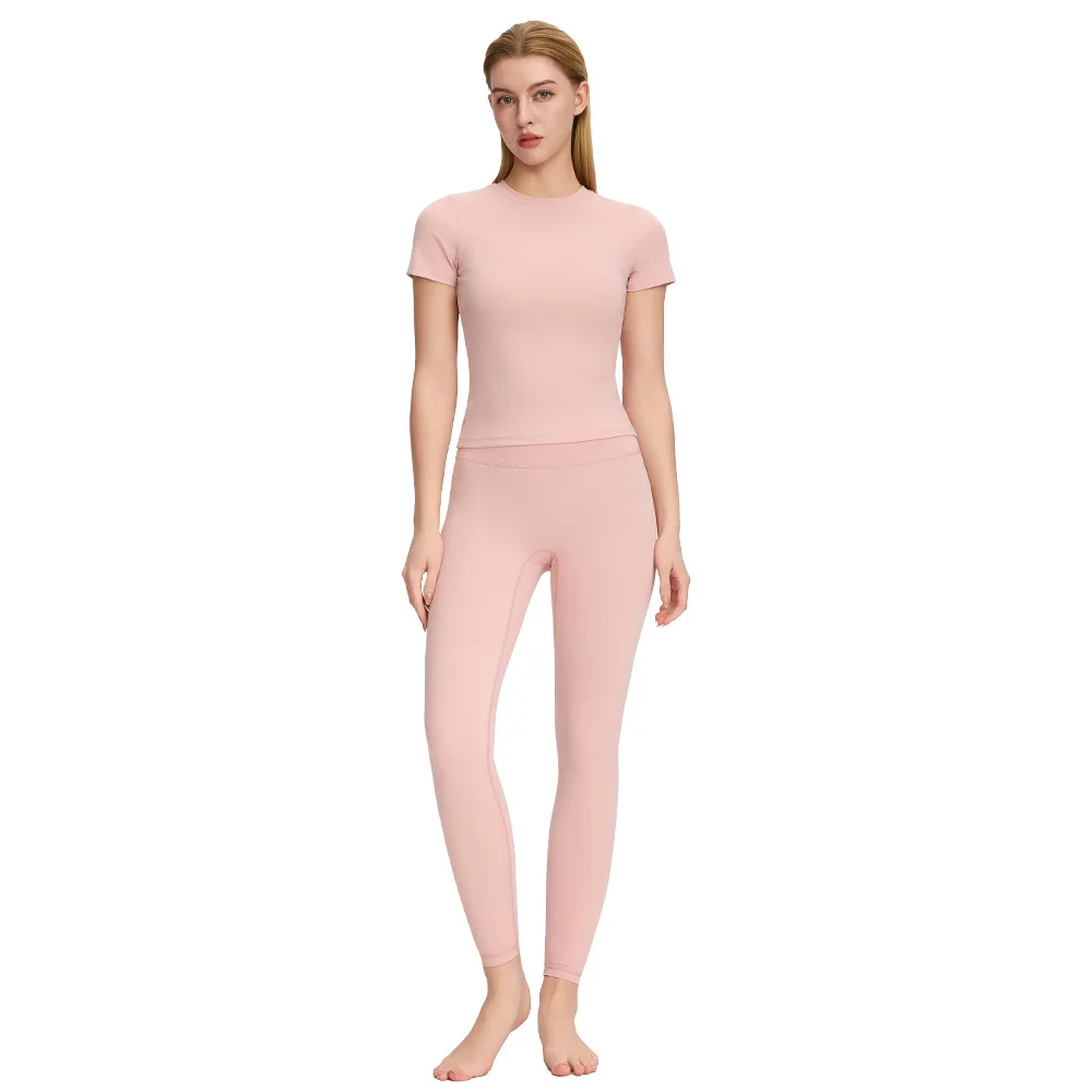 ensemble-de-yoga-2-pieces-pour-femmes-t-shirt-a-manches-courtes-a-sechage-rapide-leggings-taille-haute-effet-push-up-tenue-de-sport