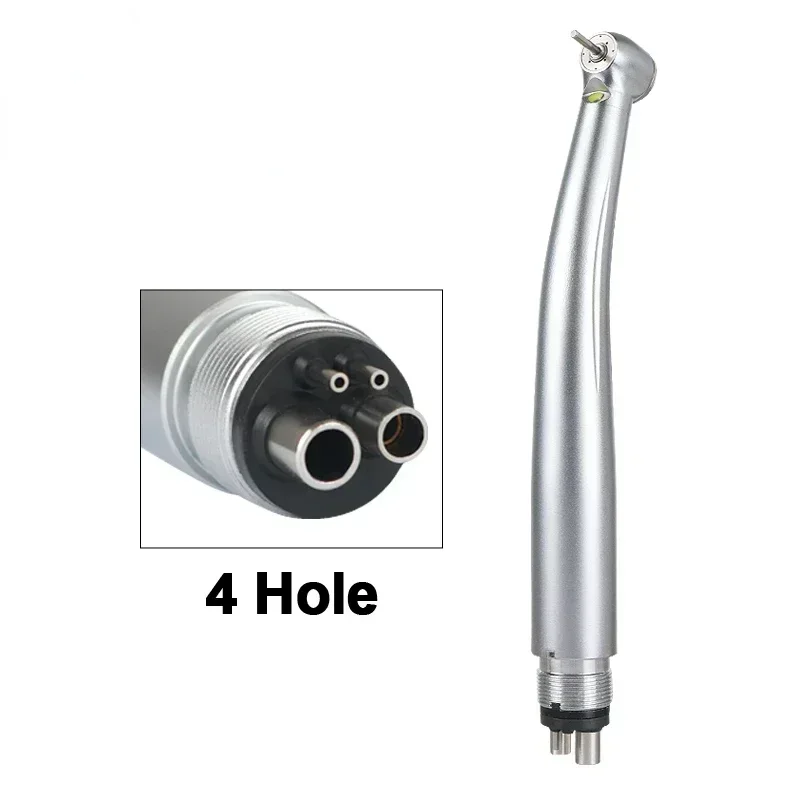 Cutting-Edge LED E-Generator Turbine High-Speed Handpiece 2/4 Holes Push Button, 4-Point Air & Water Sprays for Superior Cooling