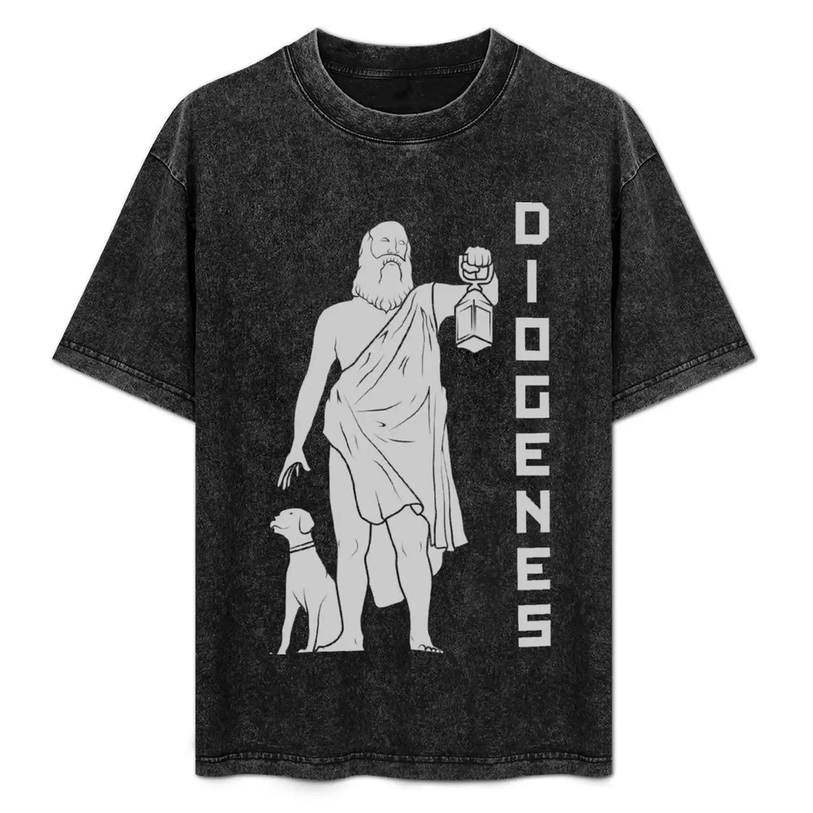 

Diogenes T-Shirt oversized graphic tee Funny t-shirts cute tops sports fans black t-shirts for men