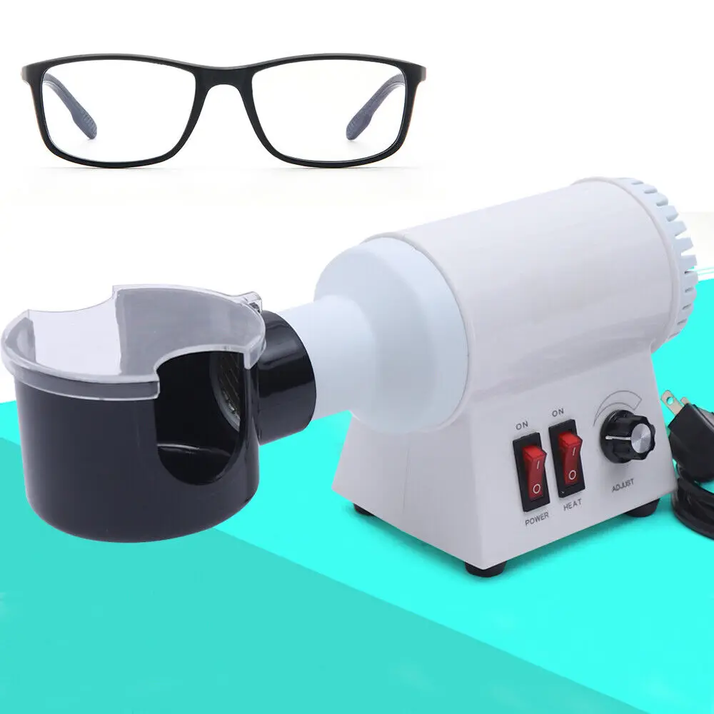 Temperature Adjustable Digital Display Warmer Electric Eyeglasses Frame Heater LCD Screen Windproof Cover Head