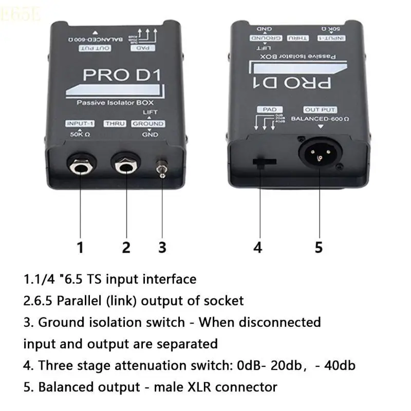 

E65E Sound изолятор 6.5 изоляторные микшеры для гитарных звуковых токов elminators