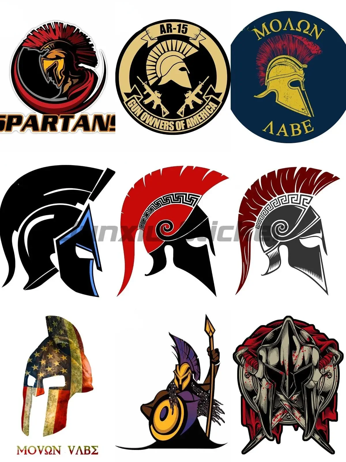 

Rome Spartan Warrior Helmet Creative Car Sticker Personality Decal Suitable for All Types of Vehicles DIY Car Accessories Decal