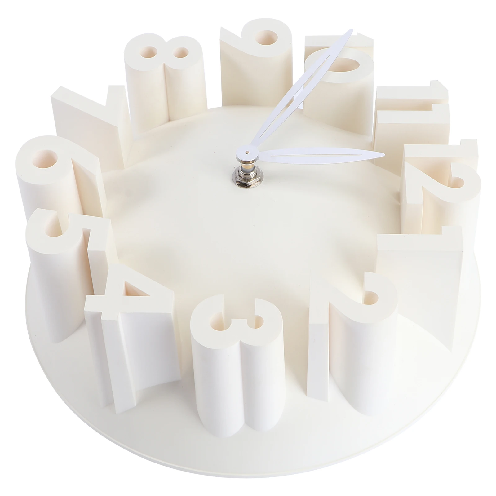 

Digital Silent Wall Clock Non-ticking White Modern Hanging Mute Clock Bedroom Living Room Study AA Powered Easy Install