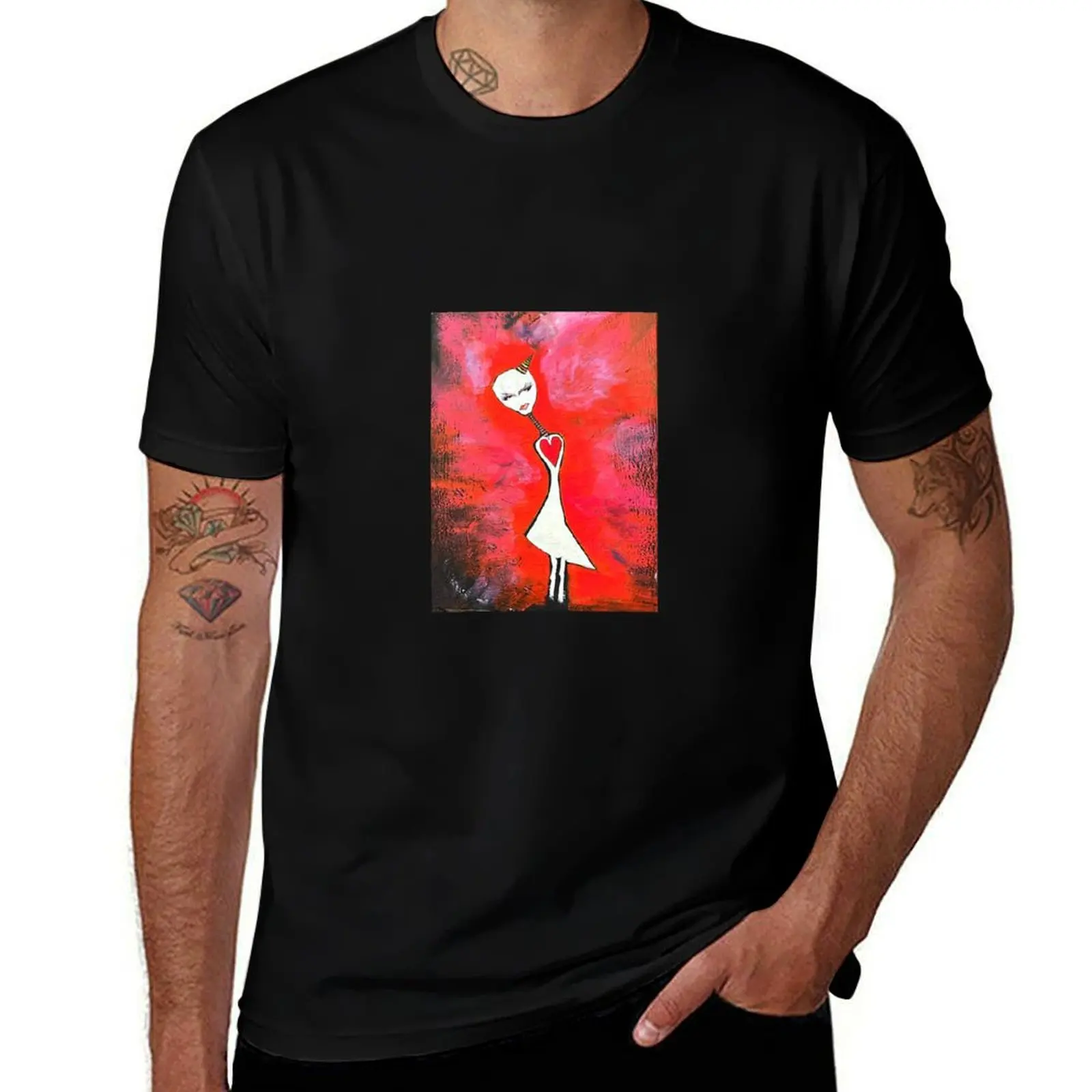 

shirt Resting man t T-Shirt high essential shirt Love Face shirt Falls cotton In t quality t personalised B!tch