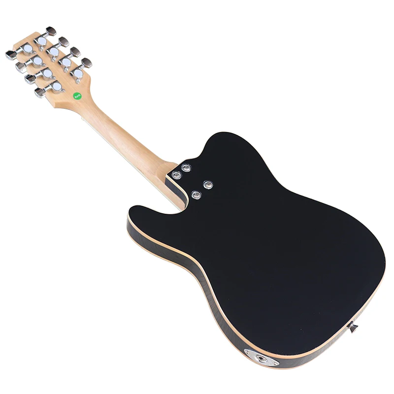 Multi 8 Strings Mandolin Electric Guitar 25 Inch Mini Travel Mandolin Guitar Black Color High Quality