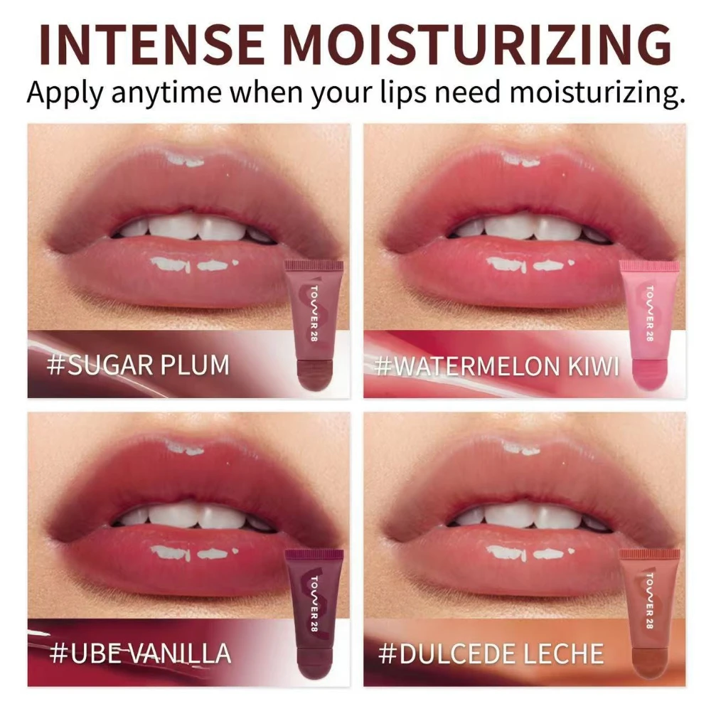 مجموعة أحمر شفاه مكونة من 4 قطع مكياج للنساء كوب غير لاصق مقاوم للماء ومستحضرات تجميل تدوم طويلاً ملمع شفاه غير لامع للنساء في عيد الحب #1