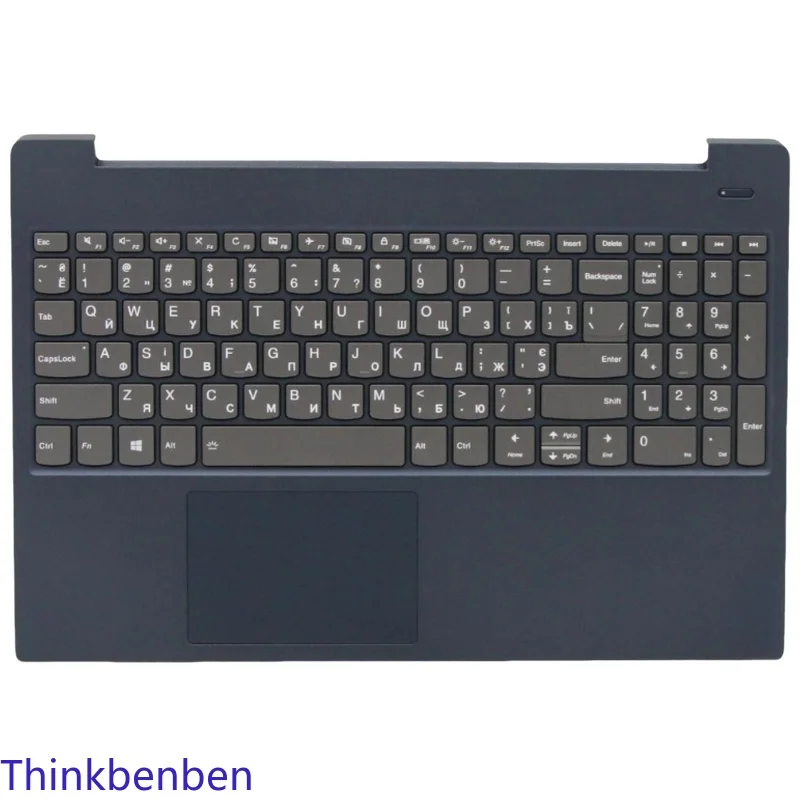 UKR Ukrainian Blue Keyboard Upper Case Palmrest Shell Cover For Lenovo Ideapad S340 15 15IWL 15IML 15API 15IIL 5CB0S18816