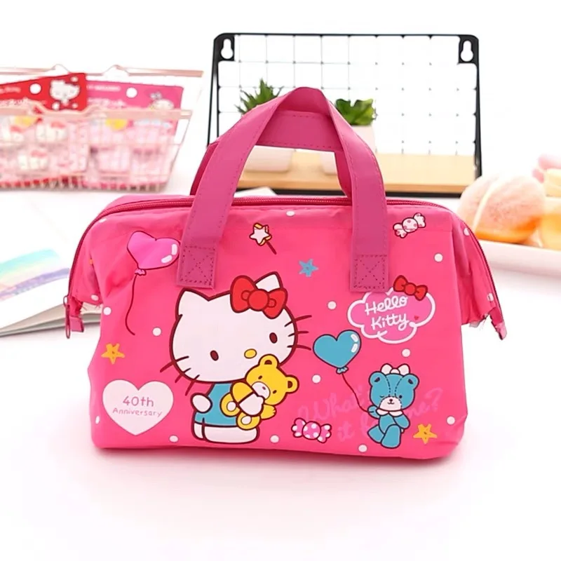 Hello Kitty Lunch Box Bag Little Twin Star Cute Hand Bag Kulomi Shopping Bag Canvas Lunch Box Bag Mummy Bag Girl Food my melody