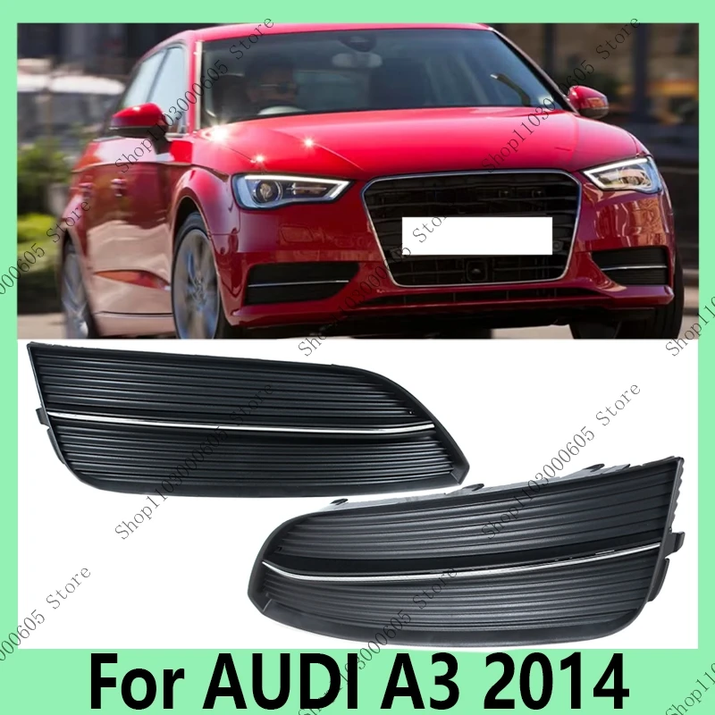 

For Audi A3 2014 Automobile Accessories Fog Light Frame Protection Cover Grille Decorative Frame 8V38076819B9 8V38076829B9