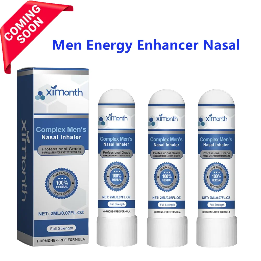 Inalador Nasal potenciador de energía para hombres, promueve el nivel de energía, aumenta la resistencia, despertar refrescante, calma la fatiga cerebral