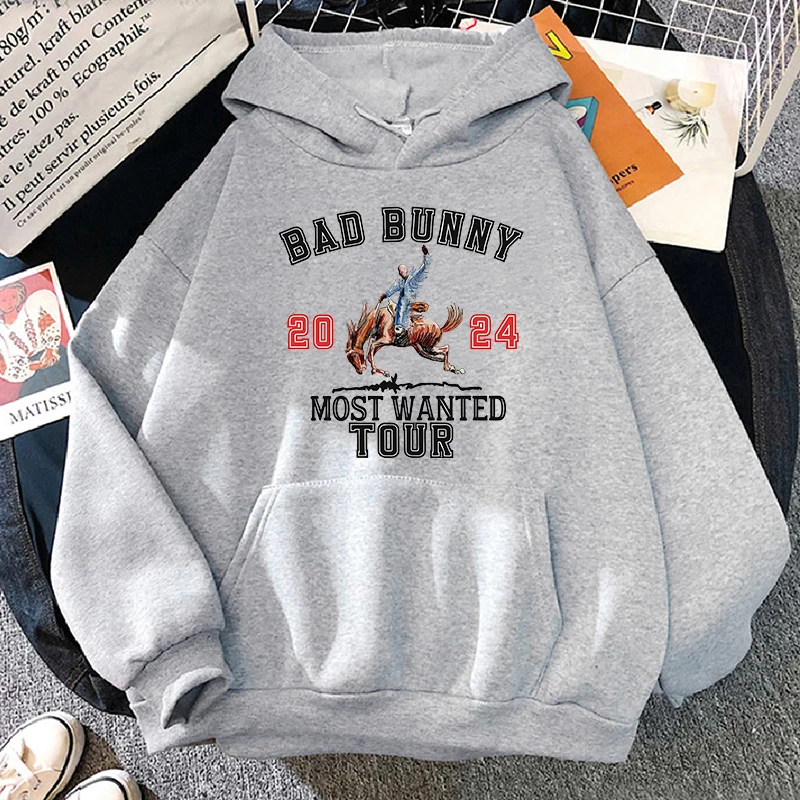 Bad Bunny New Album Nadie Sabe Lo Que Va Pasar Manana Hoodies Vintage Style Men Women Harajuku Casual Sweatshirts Streetwear