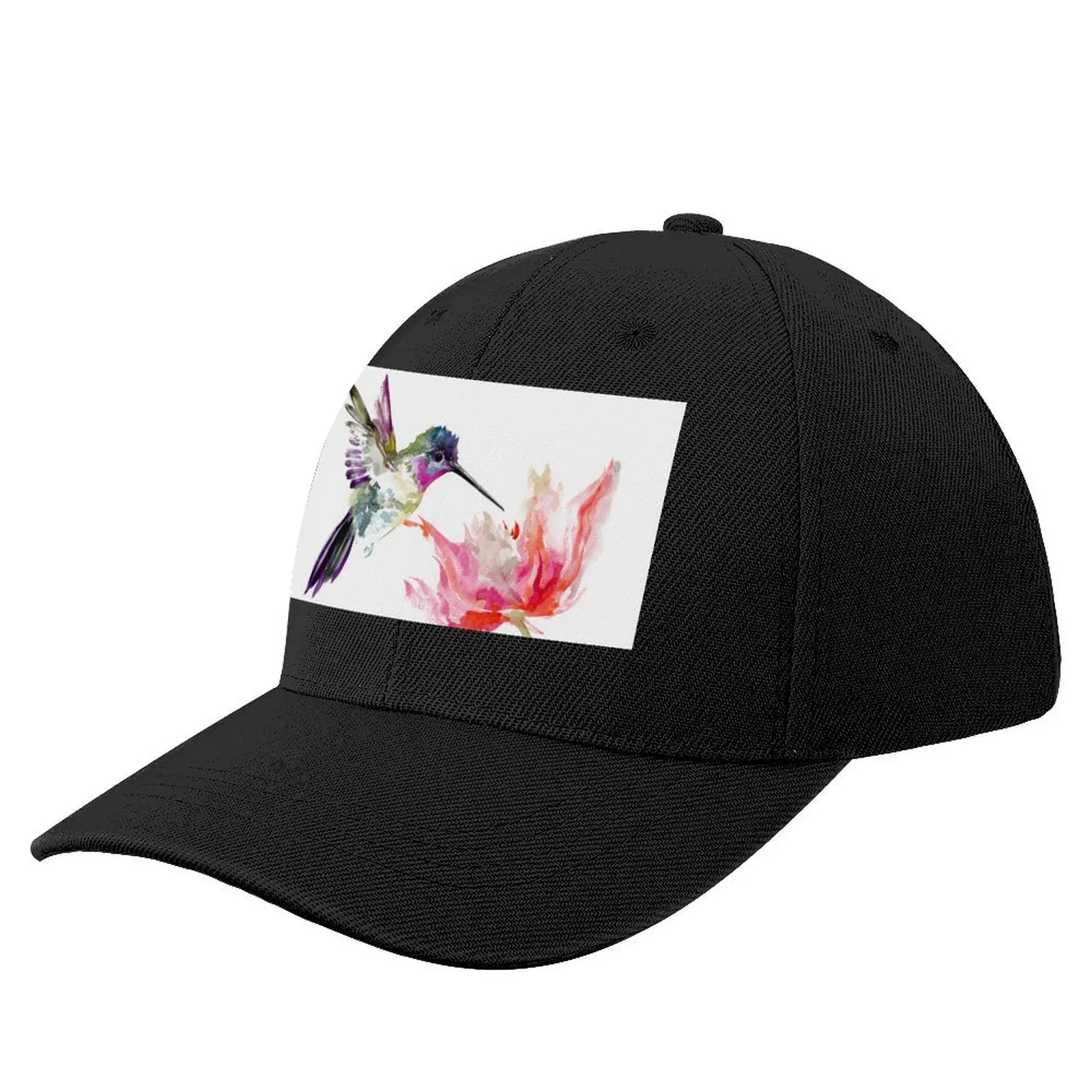 Little HUmmingbird and Big Flower Baseball Cap Thermal Visor hiking hat Golf New In The Hat Baseball Men Women's