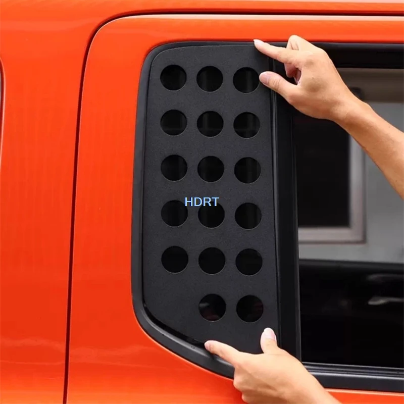 

For GWM Tank 300 2021 + Rear Side Window Glass Louver Blind Cover Pillar Column Trim Car Styling Accessories Exterior Sticker