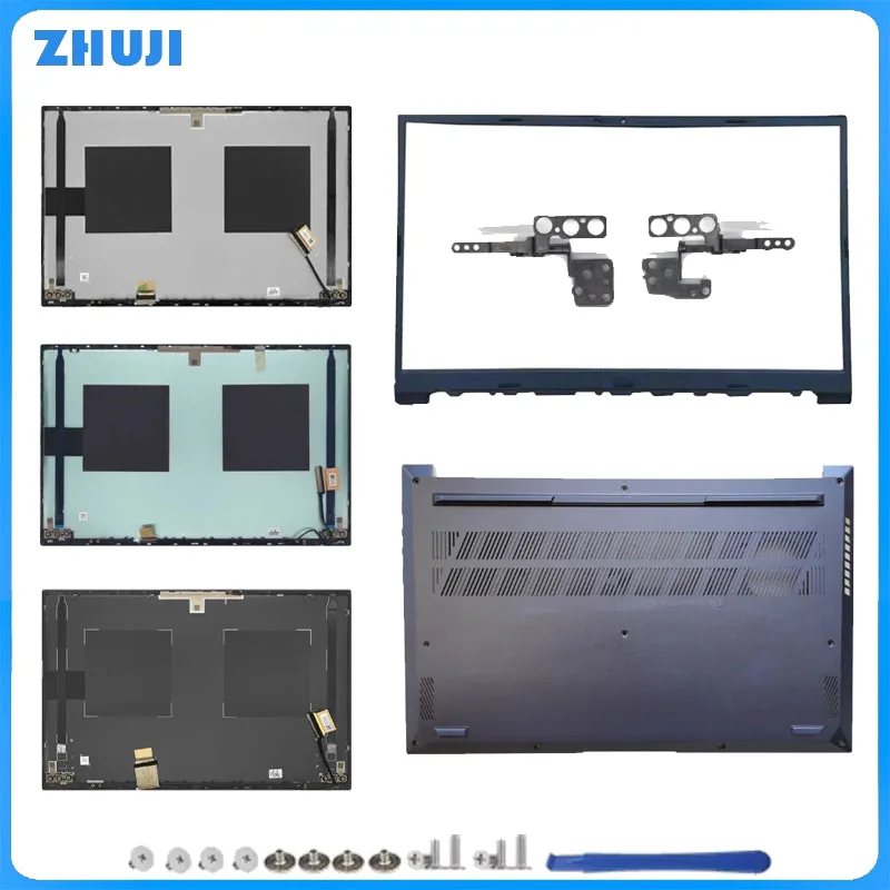 Replace Cover LCD Scren Back Top Cover Front Bezel Hinges Lower Bottom Case Housing For Vivobook S 15 K3502 K3502Z K3502ZA