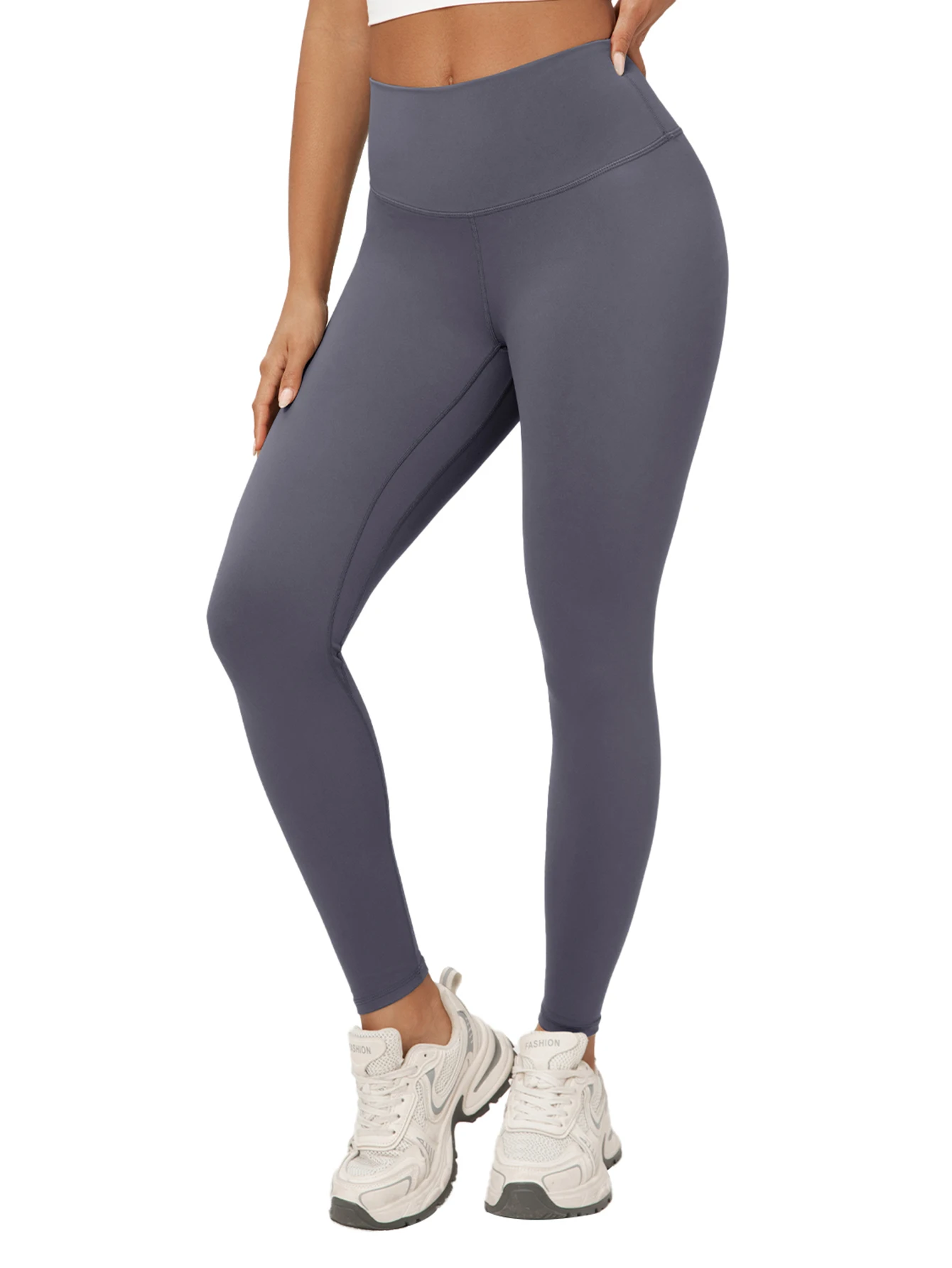 Women's Naked-Feel Yoga Pants, Double-Sided Brushed Fabric, High-Waisted, Tummy Control, Butt-Lifting, Tight-Fitting Sports Pants, Running Fitness Pants M1903