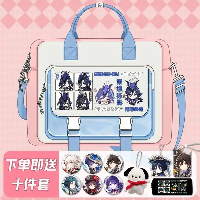 

Anime Game GS IMPACT 2025 Cos Kinich Mavuika Lan Yan Iansan Ororon Etc. Unisex Daily Tutorial Bags And Backpacks Prezzie