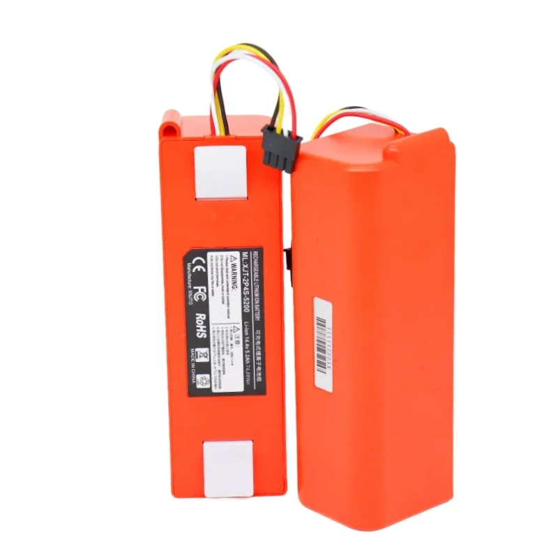 Xiaomi Roborock-ロボット掃除機の交換用バッテリー,100% オリジナル,14.4v,9800mah,s55,s60,s65,s50,s51,s5 max,s6部品