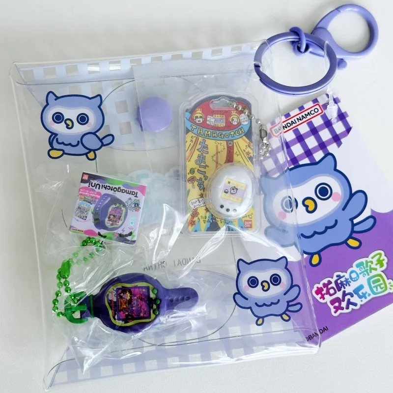 

Bandai Tamagotchi Paradise Transparent Hanging Storage Bag Original Game Merch Happy Park Kawaii Accessories Gift Cute Decor Toy