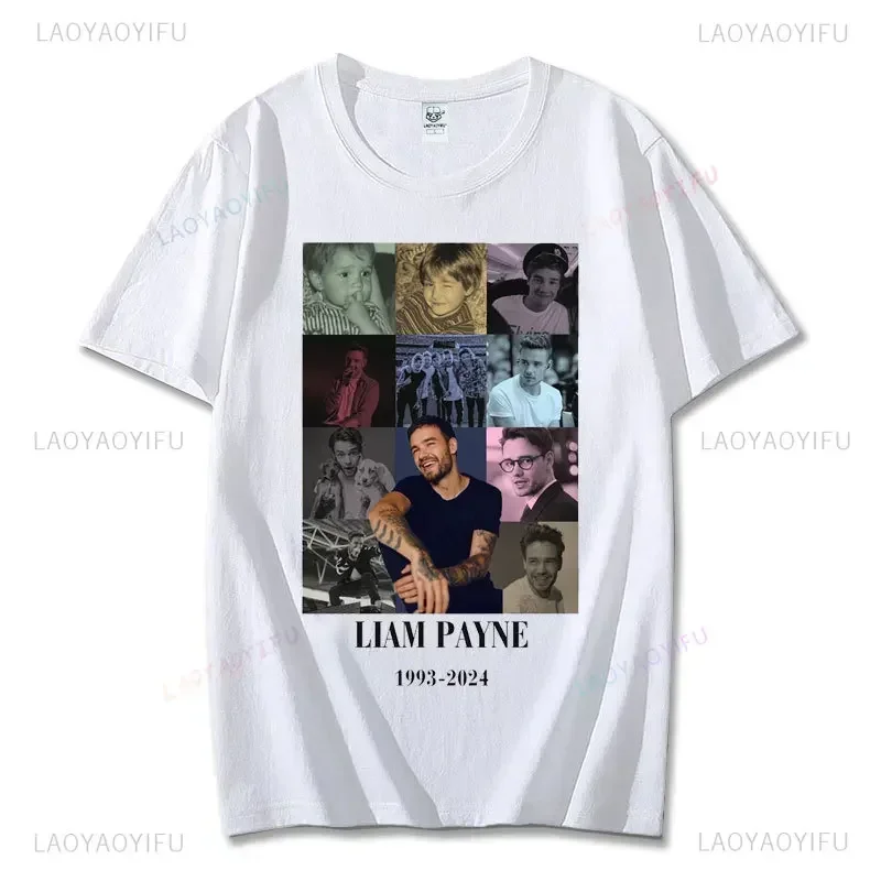 مزق ليام باين قميص اتجاه واحد تي شيرت في ذكرى ليام باين تي شيرت ريونيون تحية قصيرة الأكمام للجنسين القطن التي شيرت #5