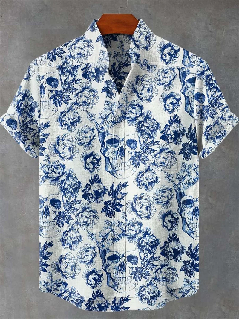 

Мужская рубашка с коротким рукавом, винтажная этническая винтажная рубашка в африканском стиле, повседневный топ, праздничная модная тенденция, мужская рубашка