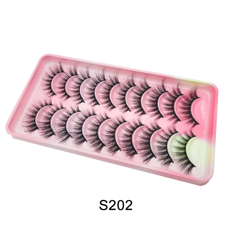 5/10 Paare manga Wimpern neue Ankunft Anime Cosplay natürliche wispy Wimpern koreanische Make-up künstliche falsche Wimpern wieder verwendbare Wimpern – Detail 10