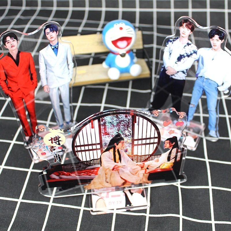 Fashionable and Handsome Male Celebrity Xiao Zhan Wang Yibo Acrylic Stand Figure Model Plate Cosplay Collection Gifts