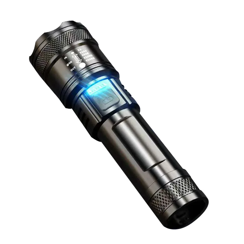 Waterproof 10000Lumen Super Bright LED Torch Light ABS Rechargeable Powerful Handheld FlashLight High Lumens