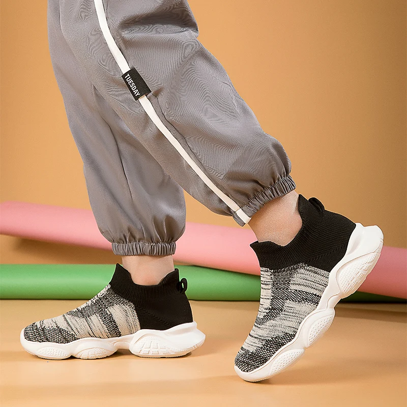 

Non Slip Wearproof Kids Mesh Sneakers Breathable Inner Lining Casual Daily Running Playing Outdoor Sport Shoes