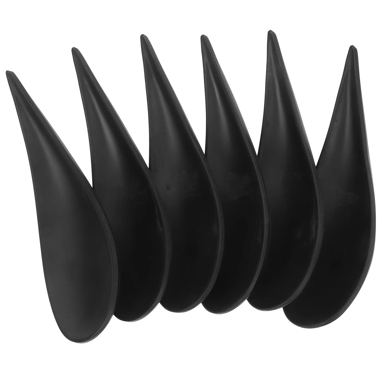 6 قطعة ملاعق صغيرة من البلاستيك المسيل للدموع للحلوى بودنغ الآيس كريم تذوق المحمولة متعددة الوظائف مغرفة المقبلات ملعقة المنزلية #2