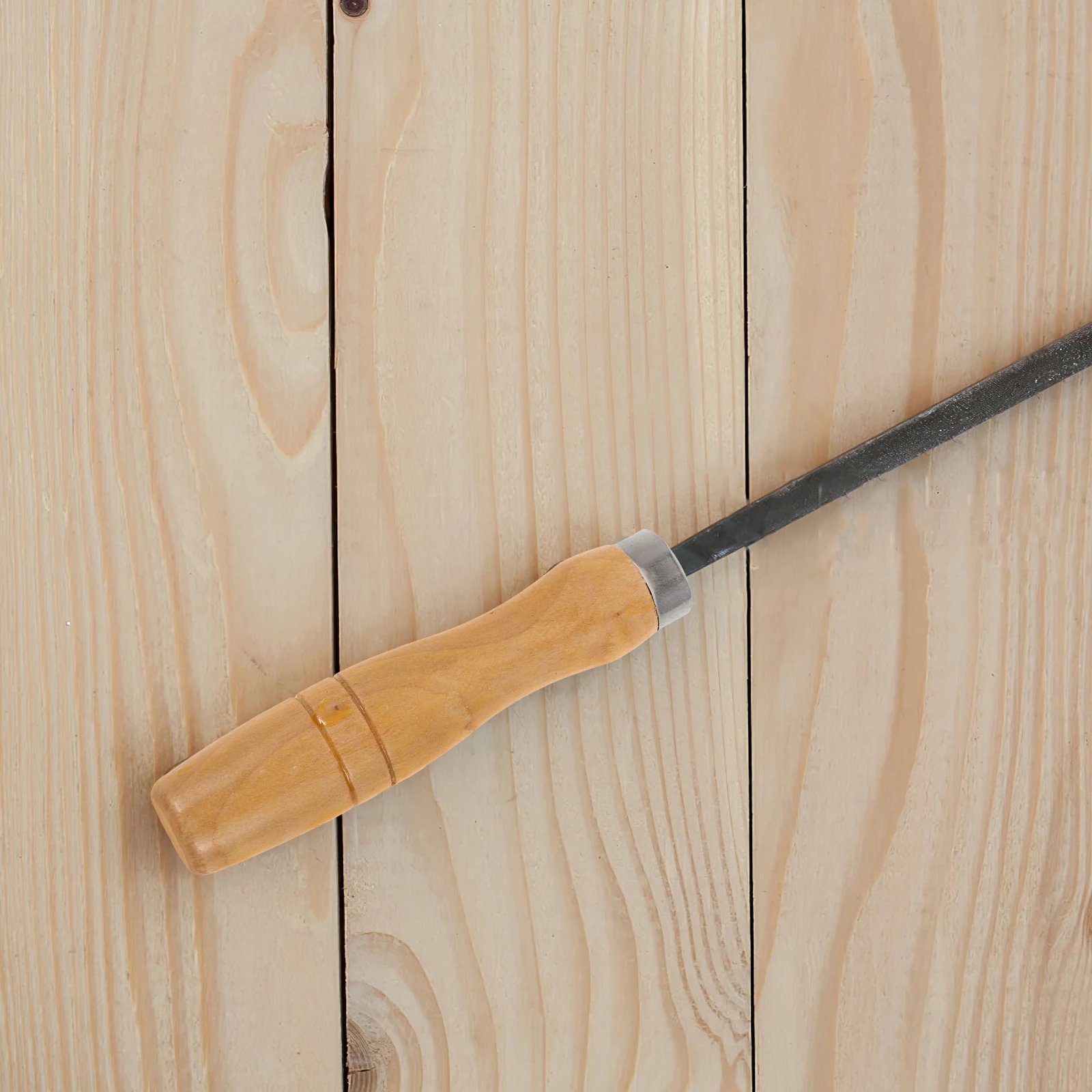 

5pcs Wooden Handle Set For File Tools Ergonomic 11.3Cm With Metal Sleeve Compatible With Metal File Wood Rasp Hand Tools