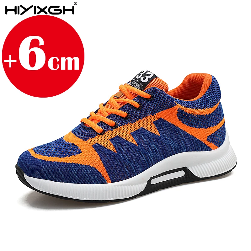 

Летняя сетчатая обувь, увеличивающая рост, невидимая внутренняя мужская обувь, увеличивающая рост, дышащая уличная спортивная обувь с сеткой 6 см