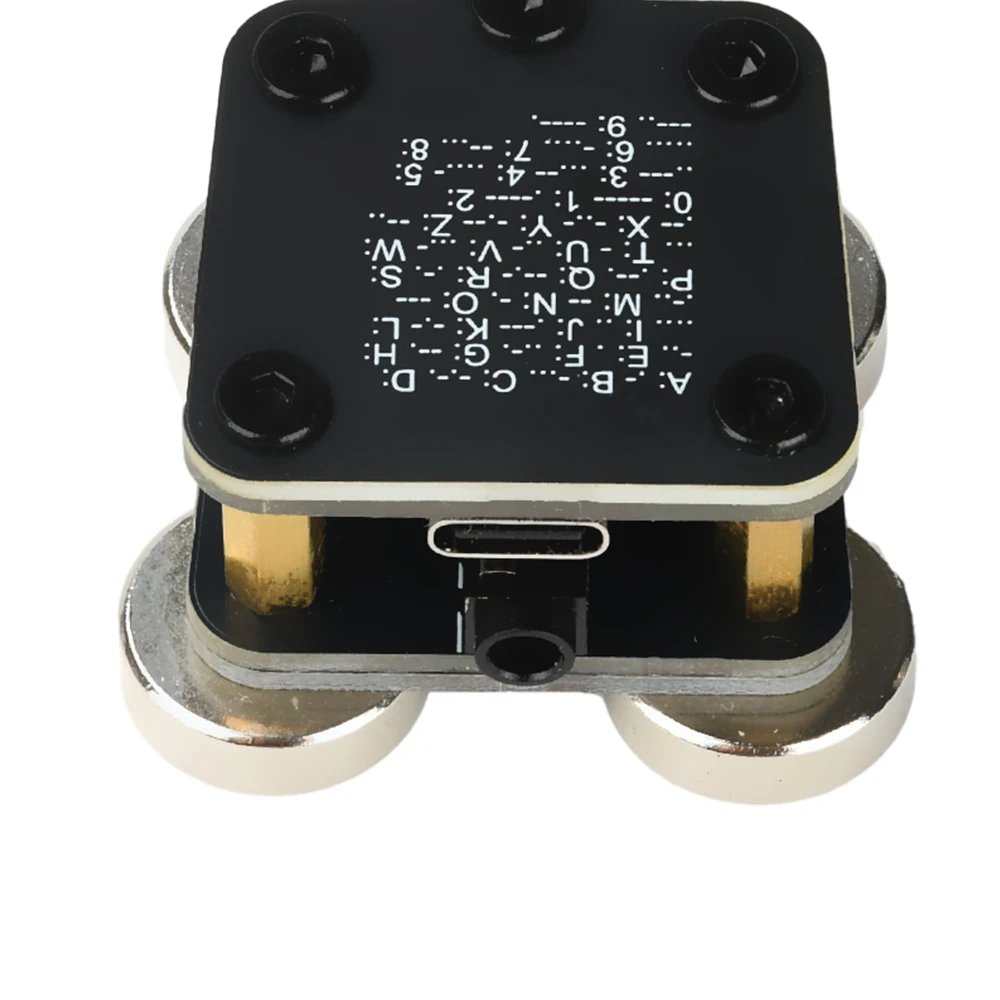 CW Keyer Automatic Trainer with PCB 4 Nd Magnet Bases Double Paddle Morse Key for Ham Radio Practice