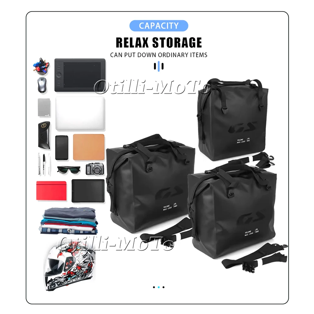 Nowy Motocykl BMW R1200GS R1250GS R 1300GS ADV R1300GS Adventure Aluminiowa Torba Wewnętrzna Wodoodporna Kufer Bagażowy Wewnętrzne Torby