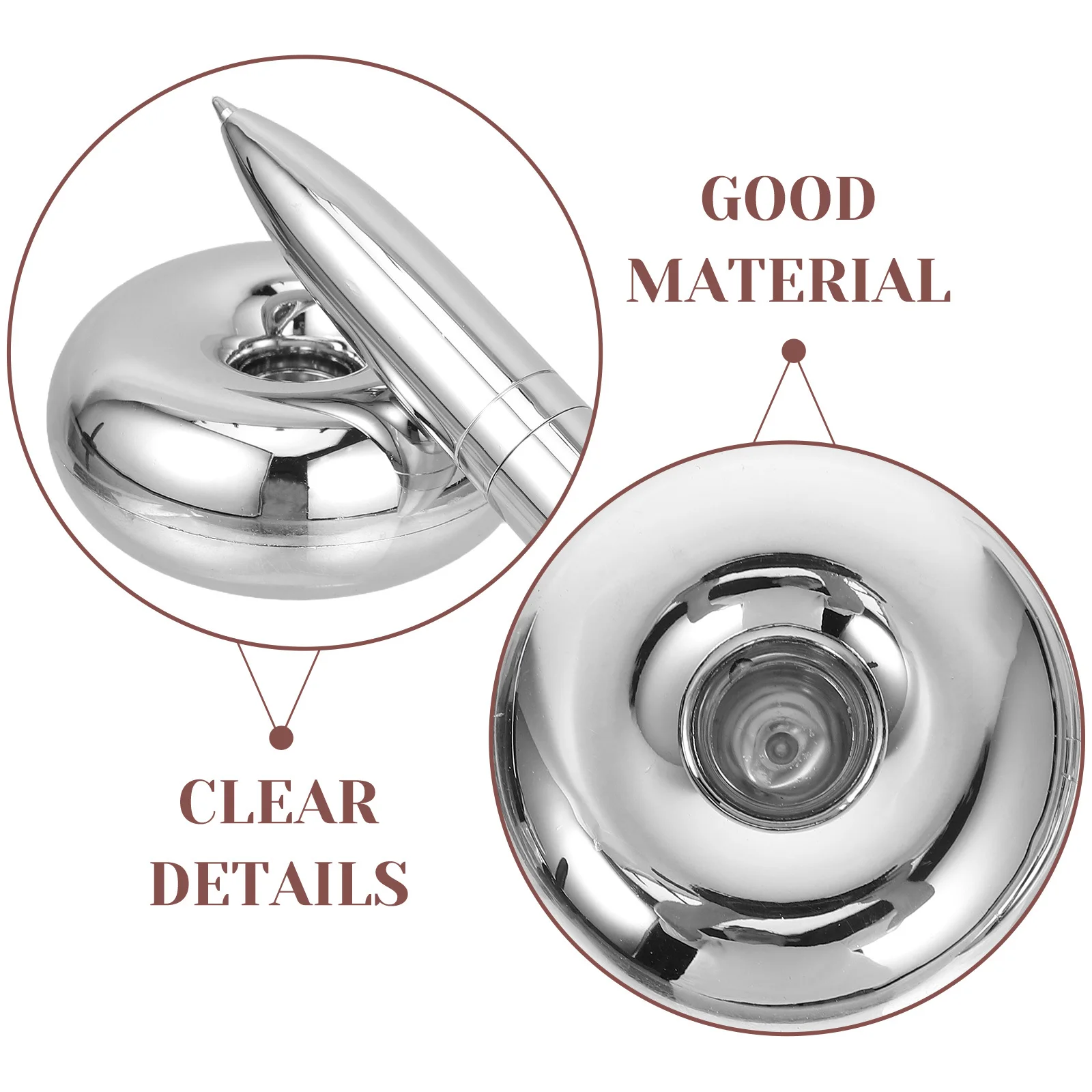 2Pcs Floating Ballpoint Pens Magnetic Suspension Design Metal Pen Gift Set for Office School Business Writing Use