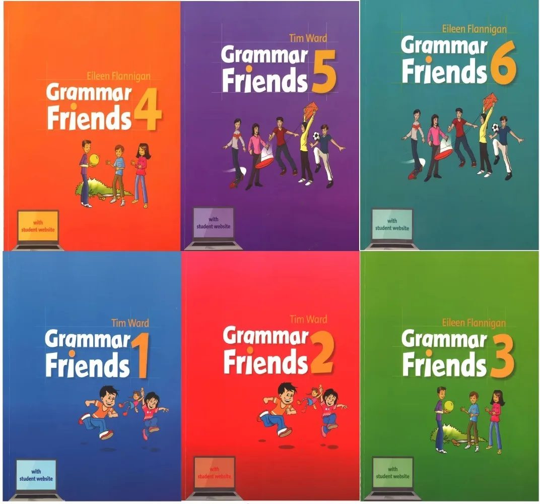 Oxford Grammar Friends 1-6 book set, complete English grammar for children's systematic grammar learning and exam practice