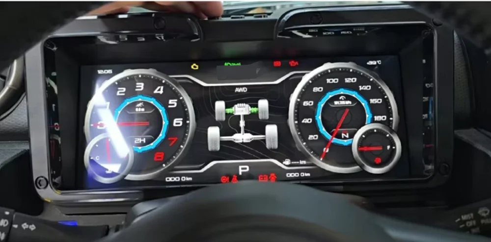 Car LCD Dashboard For SUZUKI JIMNY JB64 JB74 2019~2026 Digital Cluster Instrument Panel Cockpit Multifunctional Speedometer