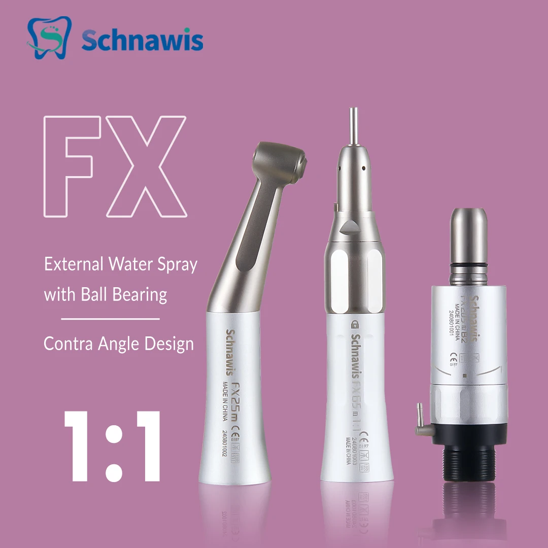 Dental 1:1 Contra Angle Low Speed Direct Drive Handpiece FX Set 500LG Turbine Handpiece Pana-Max2 Turbine Handpiece