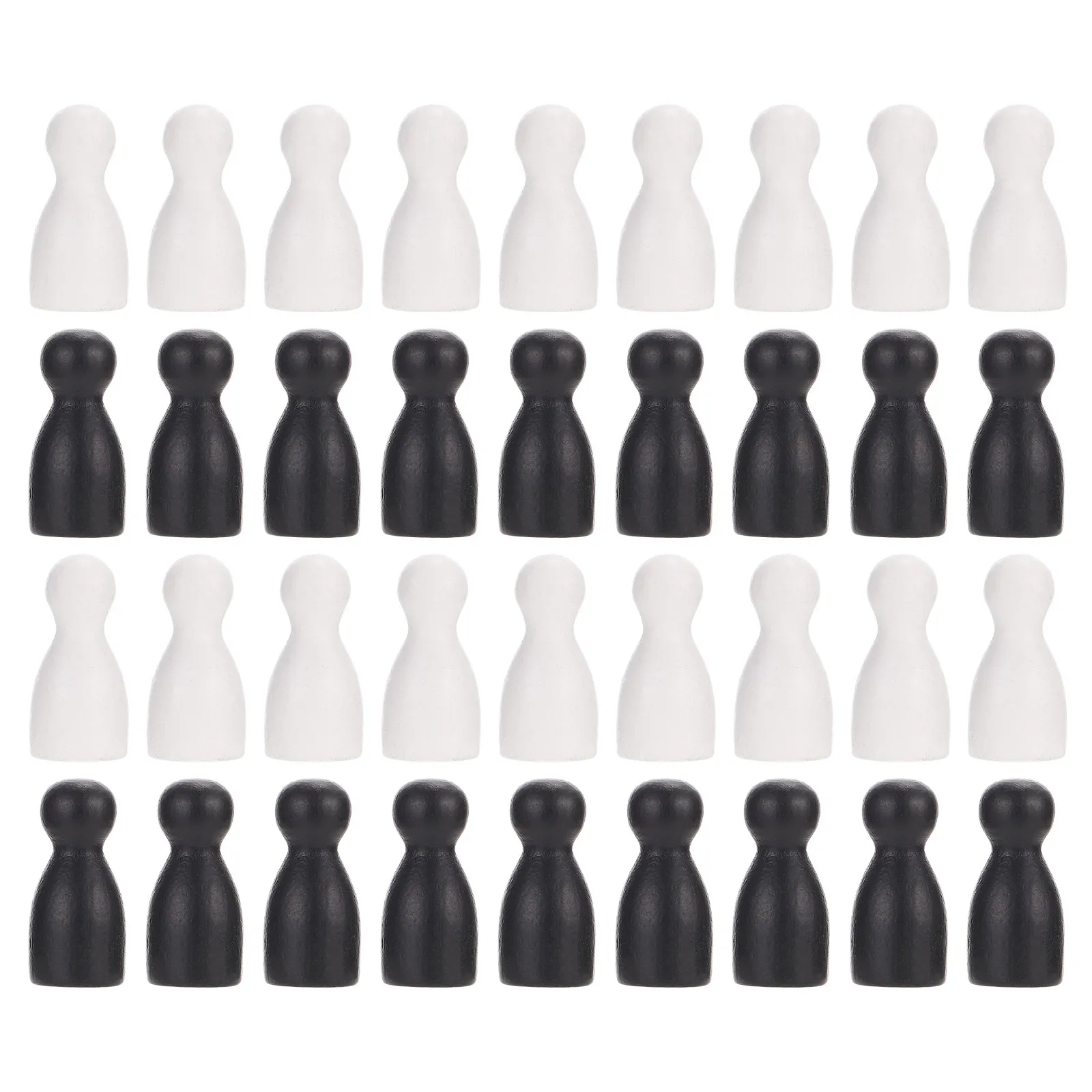 

48Pcs Wood Chess Pieces Sturdy Polished Flight Chess Chessman Board Game Accessories Educational Creative Imagination Gift