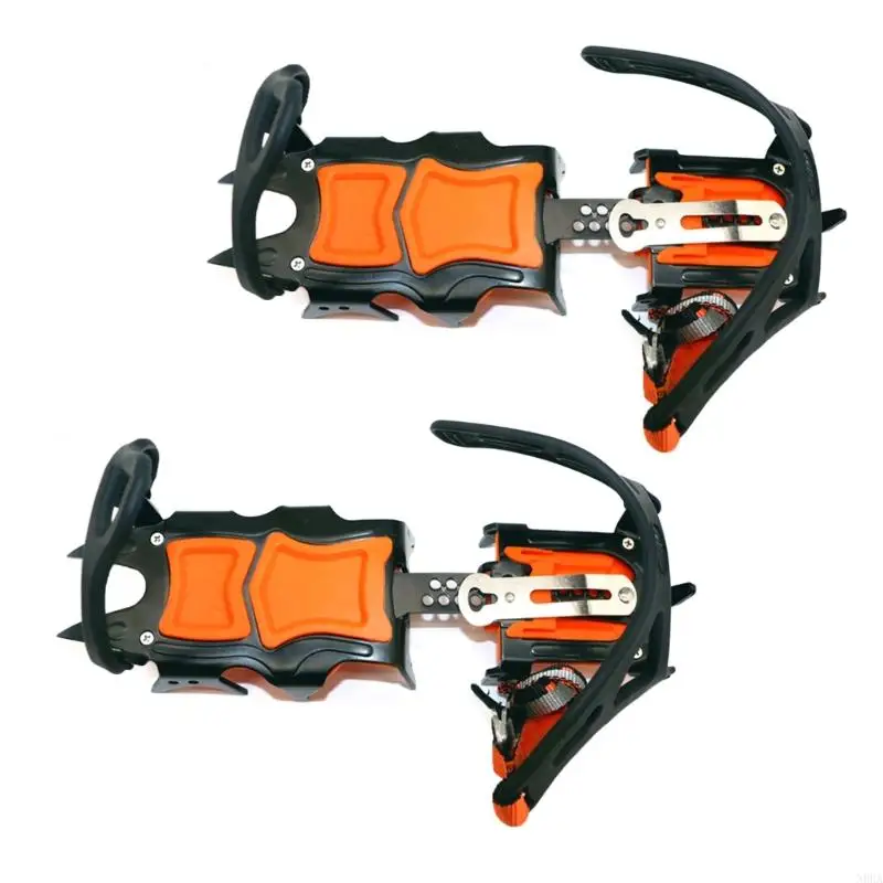 N0ha 12 dientes tracción picos crampones tacos tracción calzado para esquiar