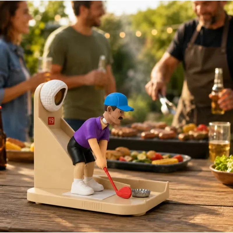 Creative Golf Beer Bottle Opener Resin Semi-handmade Golf Shot Cap for Home Bar Pub Party Decor Golf Lover Gift
