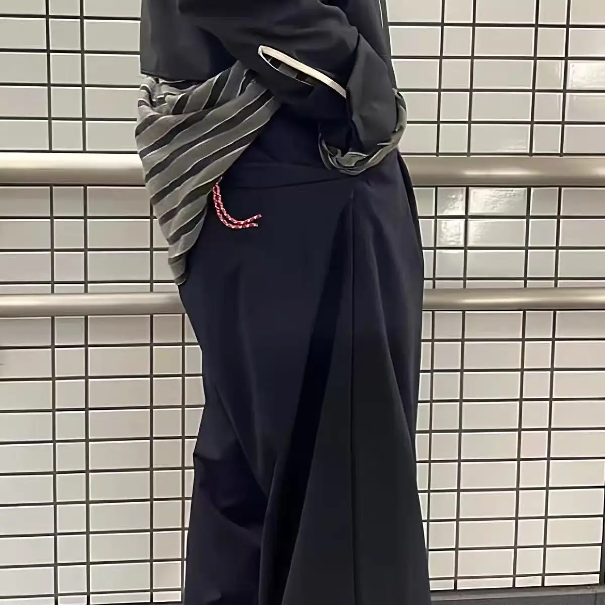 

BEAMS Japanese red rope tapered pants commuter casual pants