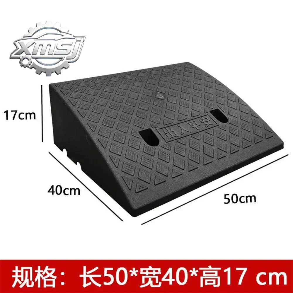

Almohadilla rampa pendiente carretera PVC plástico 50*40*17cm, alfombrilla triangular portátil para paso co