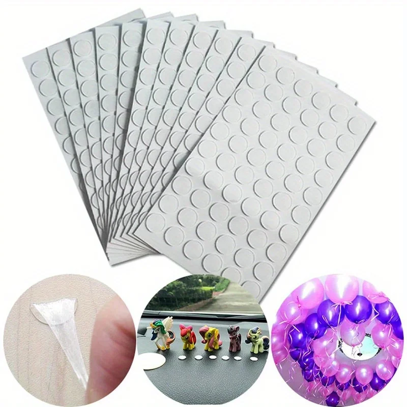10mm White Transparent Double-sided Acrylic Adhesive Tape - Perfect for Wedding Balloons, Wall Decorations, Photos, and More!